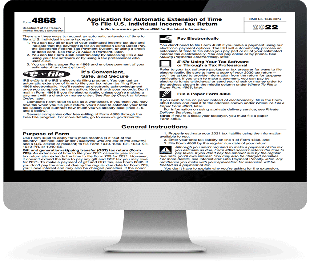 IRS Form 4868
